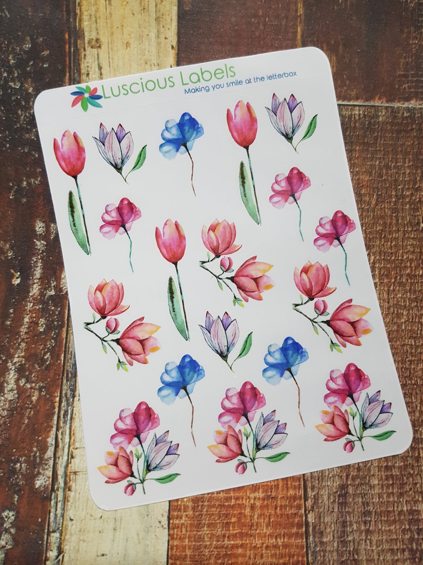 Watercolour Floral Decorative stickers