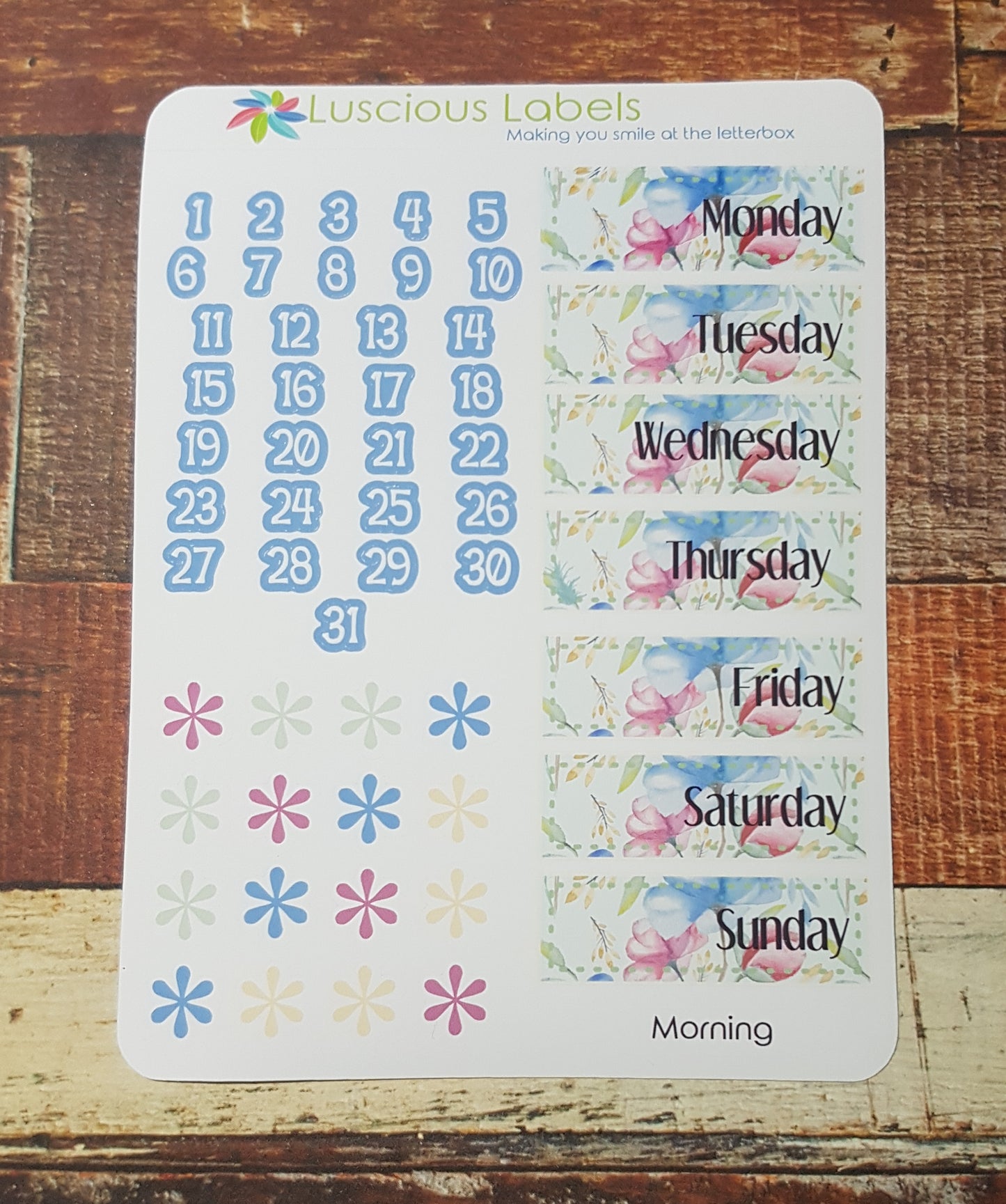 Watercolour Floral Weekly Kit