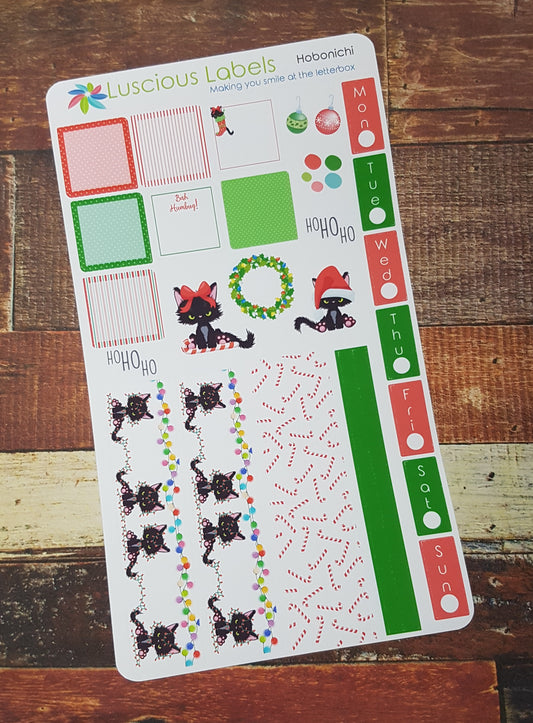 Weeks Kits for Small Planners - Angry Kitty Christmas