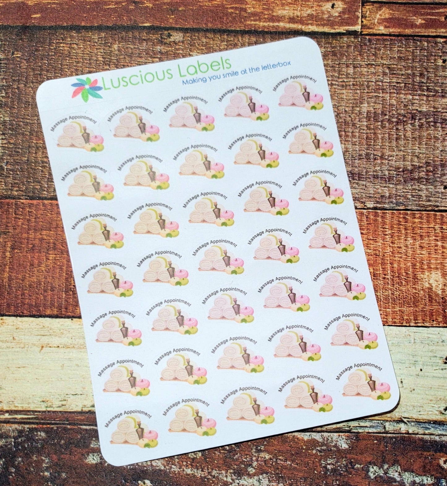 Massage Appointment Stickers