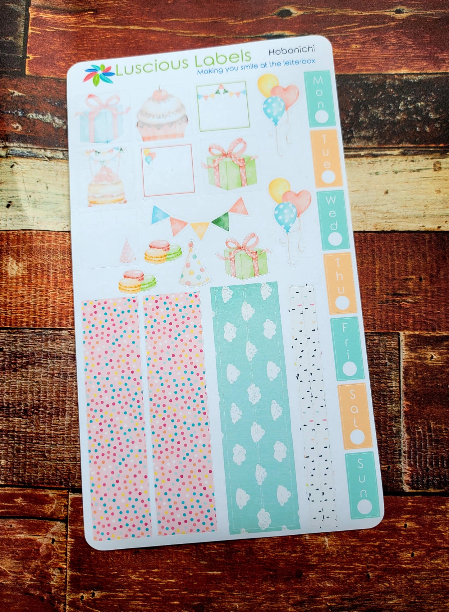 Weeks Kits for Small Planners - Birthday Bash