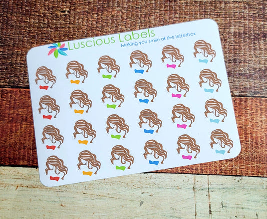 Mini Icon Hair Appointment Planner Stickers