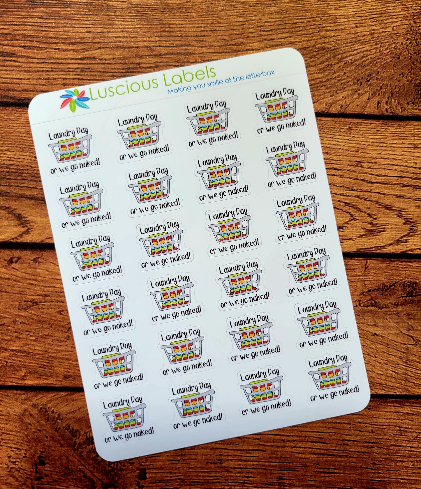 Laundry Washing Planner Stickers
