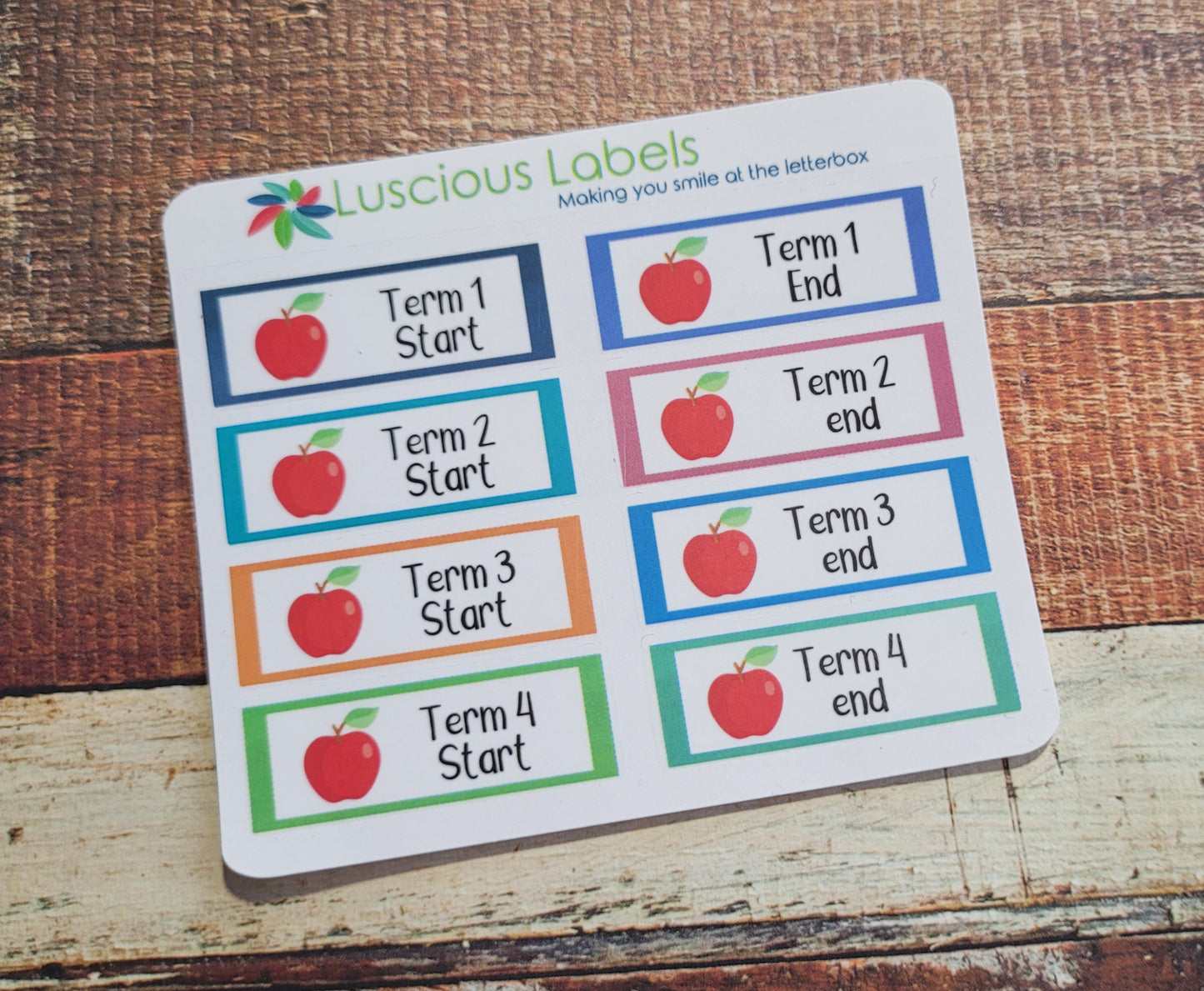 School Term Start/End Stickers