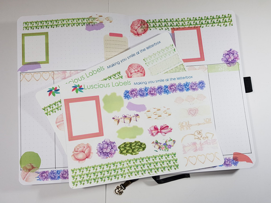 Floral Romance Decorative Journaling Stickers