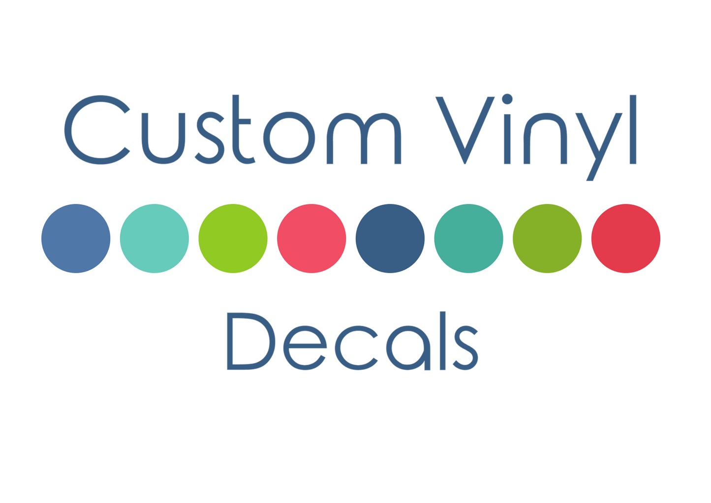 Personalised Vinyl Decals for Planners, Cars, Drink Bottles and more!