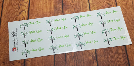 Running in the Park Stickers to suit Planners