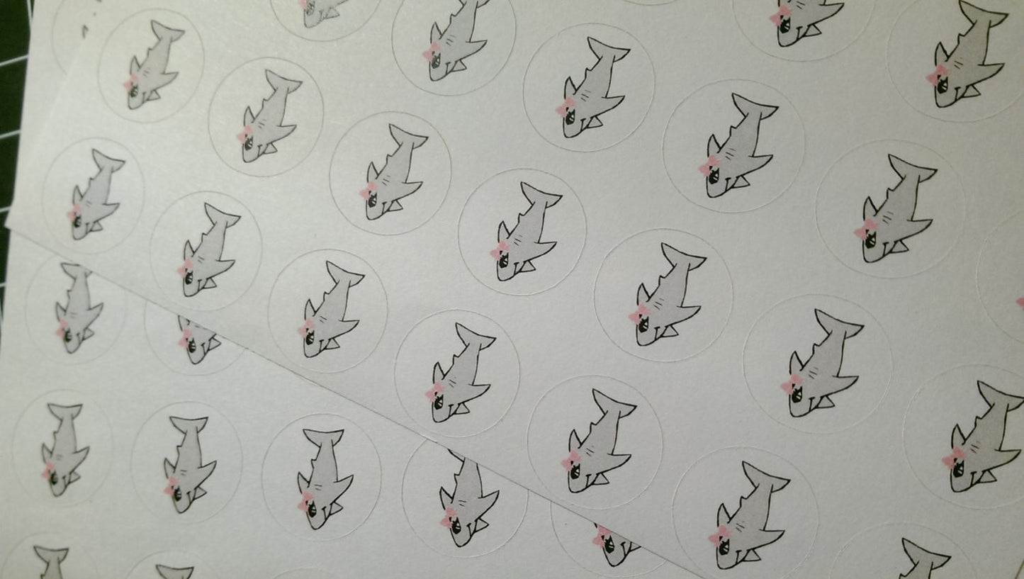 Shark Week Stickers - Period Tracking Icons