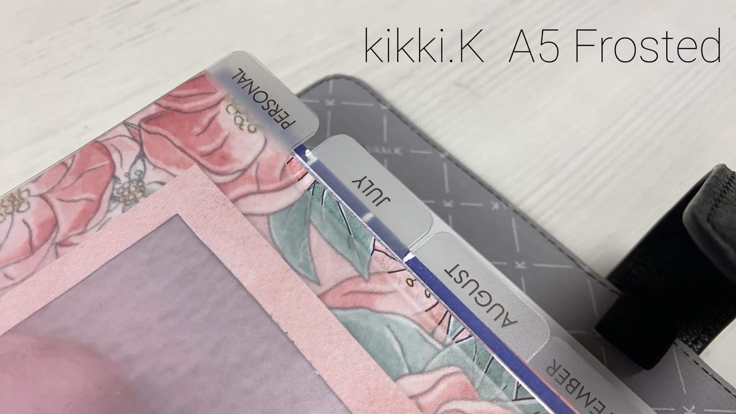 DIY Planner Divider Tab Stickers to suit Planner Peace, kikki.K B6 and Hobonichi Planners